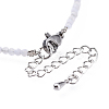 Natural Light Blue Agate Bead Bracelets BJEW-JB04555-03-3