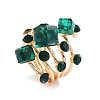 Alloy Rhinestone Multi-layer Rings VU7935-6-1