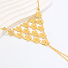 Brass Layered Link Ring Bracelets for Women GT6383-1-2