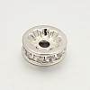 CZ Brass Micro Pave Grade AAA Cubic Zirconia Bead Spacers LS-KK-O062-01P-NR-1