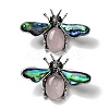 Tibetan Style Alloy Insect Brooches JEWB-A021-03AS-05-1