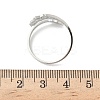 304 Stainless Steel Cuff Rings for Women RJEW-F195-01P-5