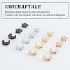 16Pcs 8 Style PVD Vacuum Plating 304 Stainless Steel Charms STAS-UN0024-05-4