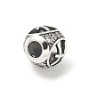 Brass Clear Cubic Zirconia European Beads FIND-M049-01AS-05-2