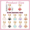 12Pcs 6 Colors Alloy Enamel Stethoscope Pendant Decorations HJEW-OC00200-2