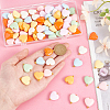 Acrylic Heart Pendants PALLOY-PH01691-3