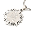 Non-Tarnish Virgin Mary Pendant Necklaces NJEW-S422-02P-1
