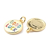 Brass Enamel Pendants LS-KK-K250-25G-2