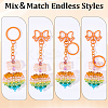 DIY Keychain Findings Kits DIY-SC0003-48-6