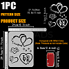 Plastic Hollow Out Drawing Painting Stencils Templates DIY-WH0396-819-2