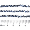 Transparent Electroplate Glass Beads Strands EGLA-A039-T2mm-UA10-4