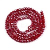 Electroplate Glass Beads Strands EGLA-A044-P2mm-A02-3
