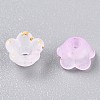 Frosted Transparent Acrylic Beads X-OACR-N137-72D-3