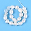 Natural Topaz Nuggets & Natural Cultured Freshwater Pearl Beads Strands PEAR-N023-01A-19-3