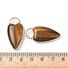 Natural Tiger Eye Pendants G-I393-01G-06-3