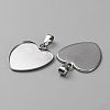 304 Stainless Steel Pendant Cabochon Settings STAS-WH0037-07B-P-2