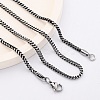 2MM 304 Stainless Steel Wheat Chain Necklaces NJEW-Q013-16A-1
