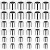 90Pcs 3 Styles Rhodium Plated 925 Sterling Silver Spacer Beads STER-PH0001-74-1