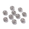 Alloy Rhinestone European Beads X-CPDL-H998-18-2
