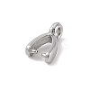 Non-Tarnish 304 Stainless Steel Ice Pick Pinch Bails STAS-Z058-01P-04-2