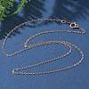 1/20 14K Gold Filled Cable Chain Necklaces for Women Men NJEW-Z068-04RG-2