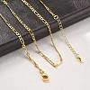 Brass Figaro Chains Necklaces for Women NJEW-D302-29G-1