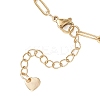 304 Stainless Steel Screw Carabiner Lock Pendant Paperclip Chain Necklaces NJEW-JN05860-01-5