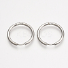 201 Stainless Steel Huggie Hoop Earrings EJEW-T005-JN155-20-1