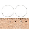 925 Sterling Silver Huggie Hoop Earrings EJEW-C179-05C-S-5