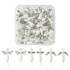50Pcs 3 Style Angel Plastic Imitation Pearl Pendants PALLOY-FS00026-1