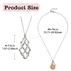 3Pcs 3 Styles 304 Stainless Steel Macrame Pouch Pendant Necklaces NJEW-YW00006-3