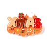 Christmas Opaque Resin Decoden Cabochons X-RESI-N039-114C-1