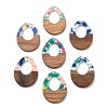 Resin and Walnut Pendants FIND-R051-10-1