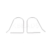Anti-Tarnish Rhodium Plated 925 Sterling Silver Earring Hooks STER-N016-33P-1