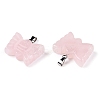 Natural Rose Quartz Carved Butterfly Pendants G-N342-01F-3
