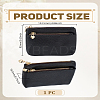 PU Leather Zipper Wallets ABAG-WH0048-35B-2