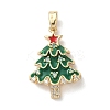 Christmas Brass Micro Pave Cubic Zirconia Pendants LS-KK-K305-07A-02-1