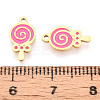 304 Stainless Steel Enamel Charms STAS-T065-59G-02-3