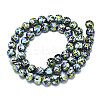 Spray Painted Non-magnetic Synthetic Hematite Beads Strands G-S352-83B-2
