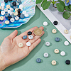 60Pcs 5 Colors Food Grade Eco-Friendly Silicone Beads SIL-DC0001-37-3