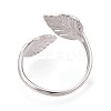 304 Stainless Steel Cuff Open Rings for Women RJEW-N052-26P-3