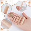 480Pcs 6 Styles Wood Grooved Dowel Pins AJEW-NB0005-87-4