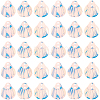 50G UV Plating Plastic Charms KY-CY0001-08A-7