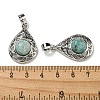 Natural Amazonite Pendants G-Q158-05P-05-3