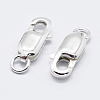 925 Sterling Silver Lobster Claw Clasps X-STER-K167-075E-S-1