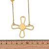 304 Stainless Steel Cross Link Chain Necklaces NJEW-R026-04G-5