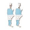 304 Stainless Steel & Enamel Pendants SA-CBA6ECE-01A-P-1
