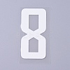 Number Iron On Transfers Applique Hot Heat Vinyl Thermal Transfers Stickers For Clothes Fabric Decoration Badge DIY-WH0148-43H-1