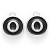 Platinum Plated Alloy Charms ENAM-S118-02O-P-1