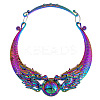 Ethnic Style Alloy Peacock Bib Necklaces FS-WG6E760-01-3